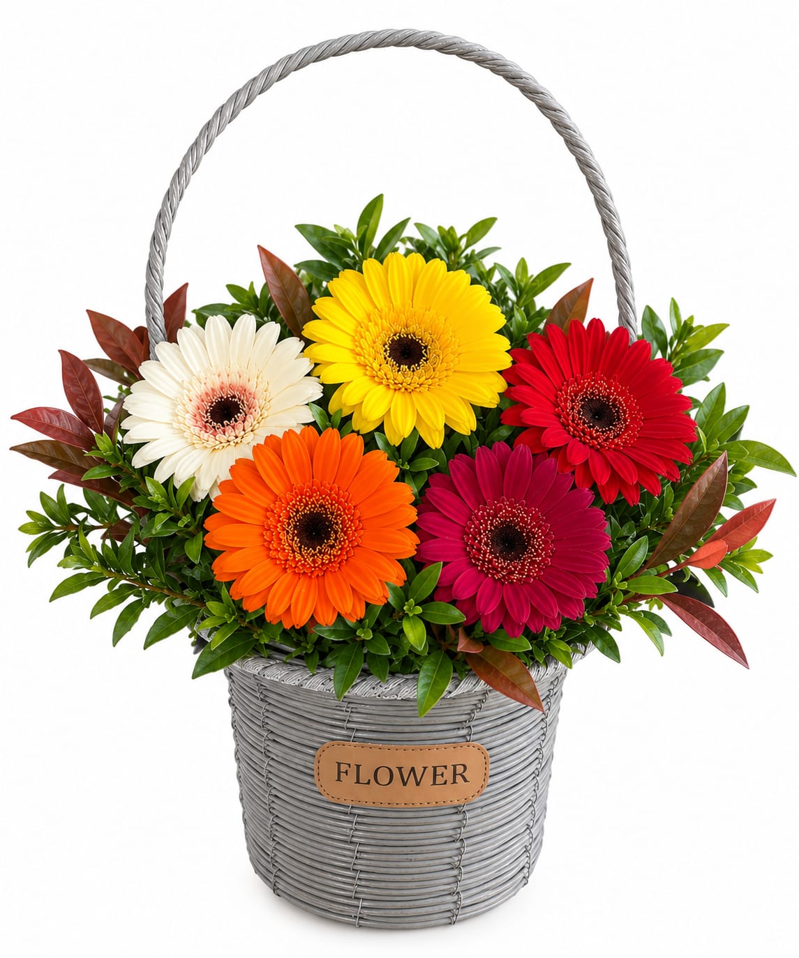 Cheerful Gerbera Basket — 1