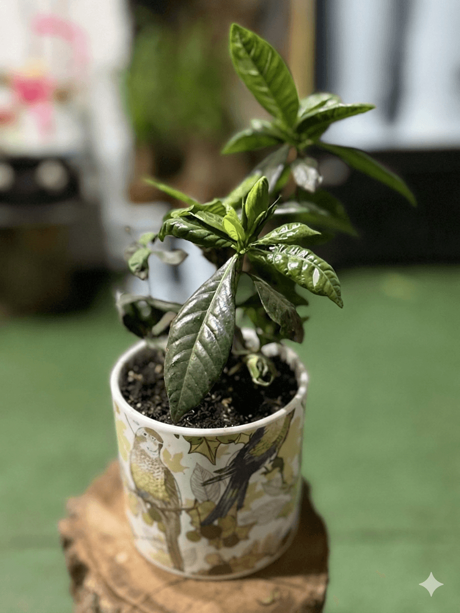 Gardenia in a Decorative Pot — 1
