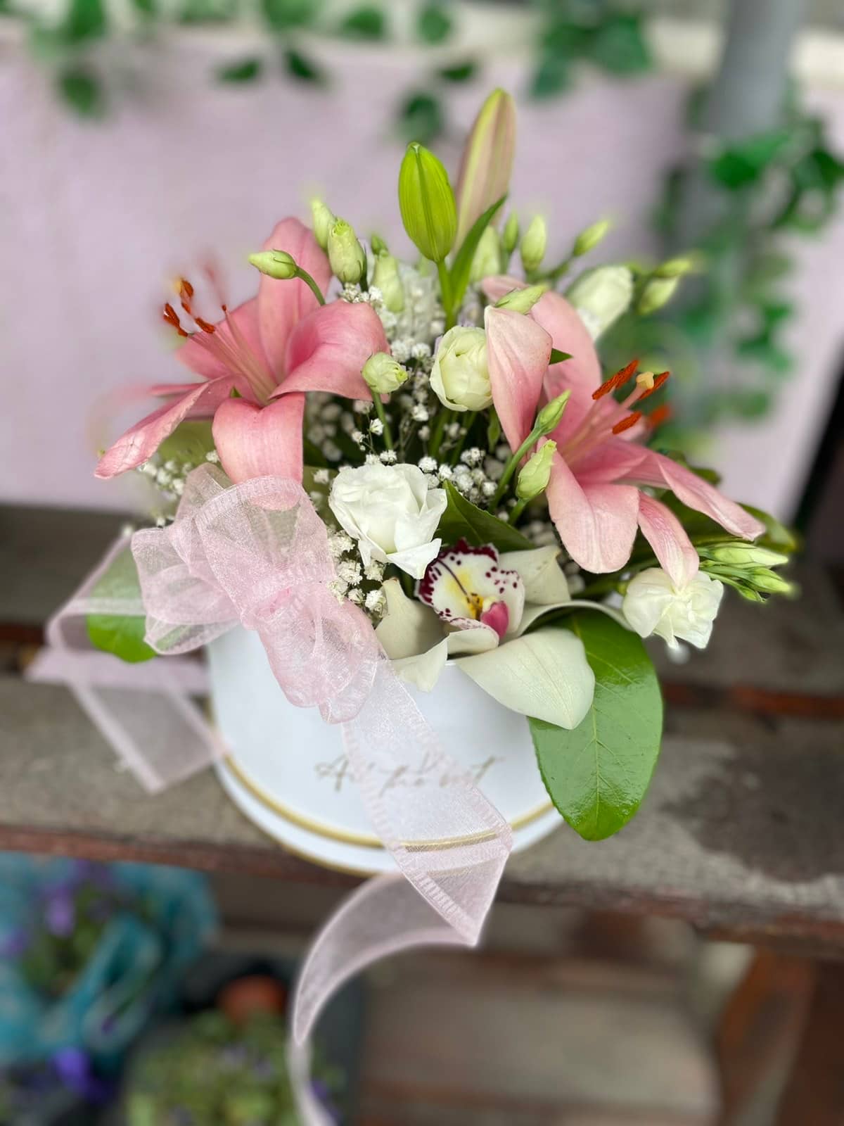 Elegant Flower Box "All the Best" — 2