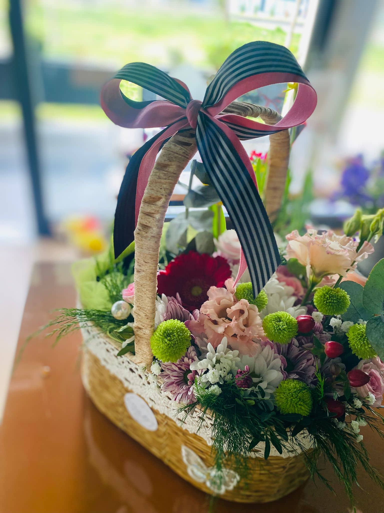 Romantic Pastel Flower Basket — 2