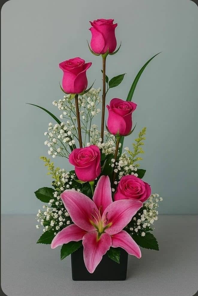 Blush Romance | Roses & Lilies — 2