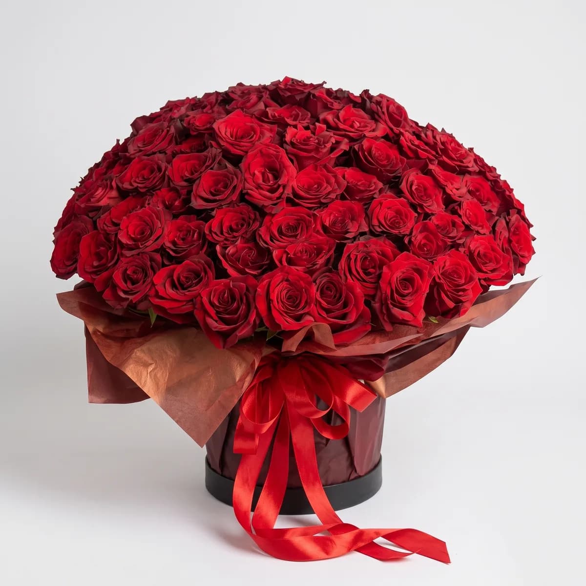 Luxury Red Roses Flower Box image
