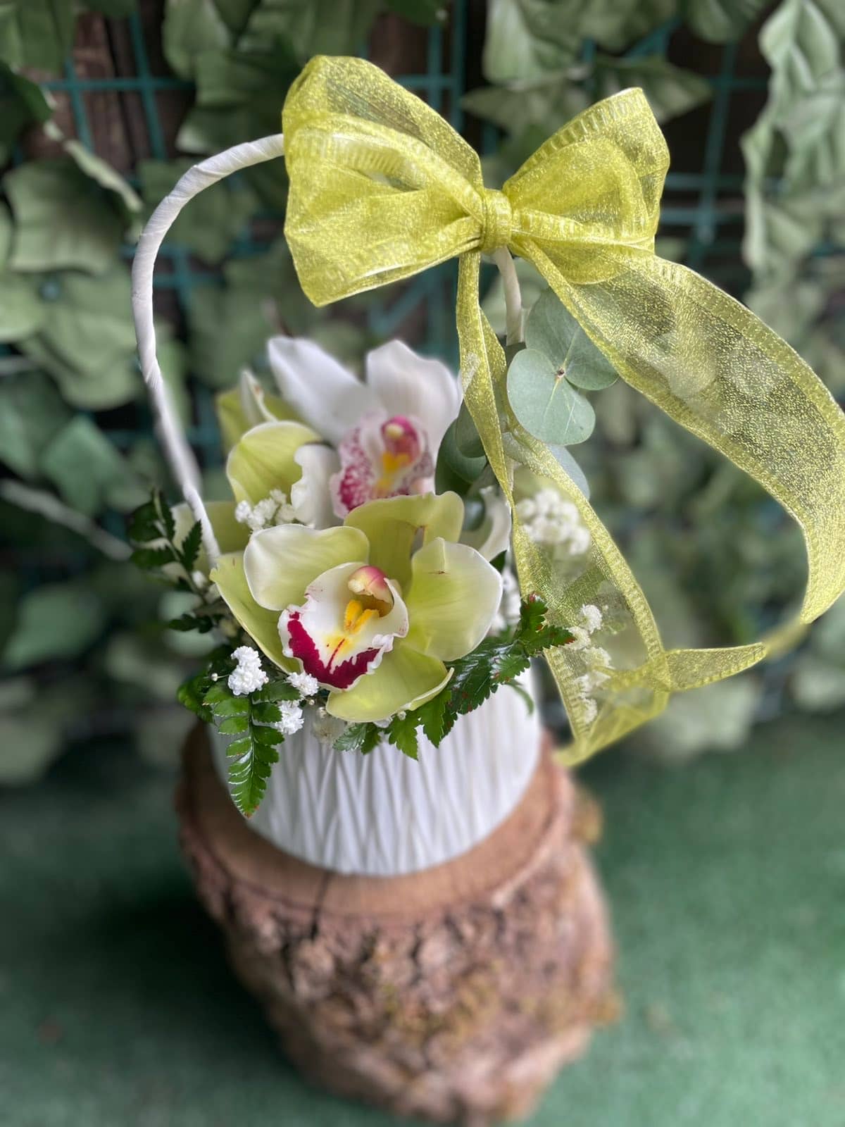 Orchid Charm – Elegant Orchid Basket — 2