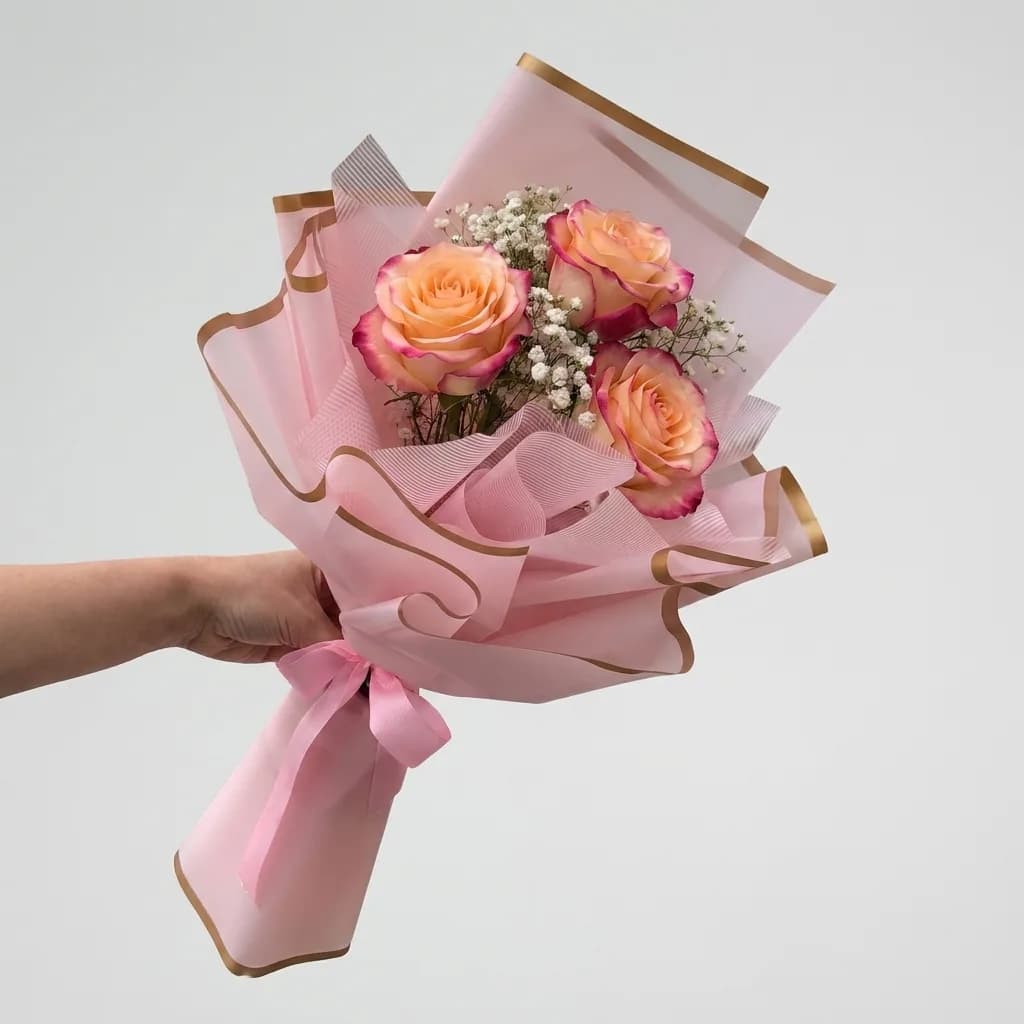 Rose Trio: Stylish Sophistication in Pastel image