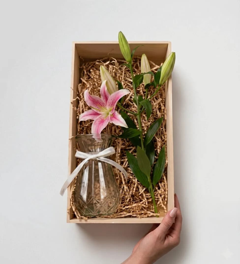 Gift Set - Vase & Lily image