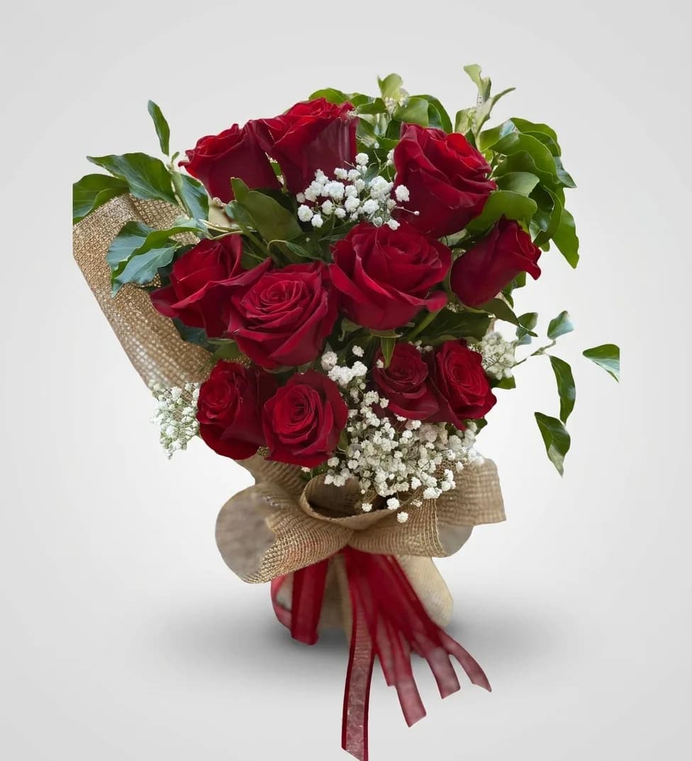 Bouquet of 11 Red Roses image