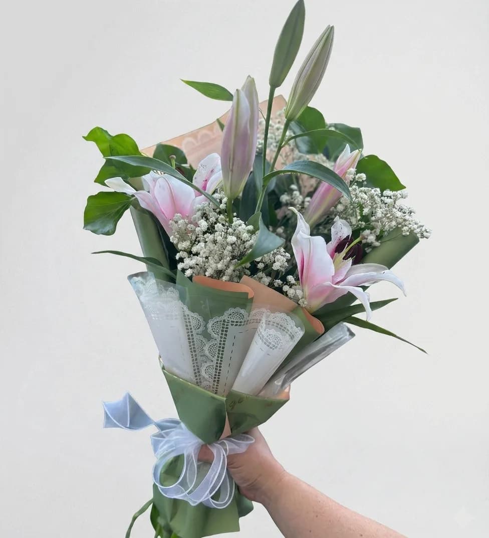 Delicate Lily Bouquet image