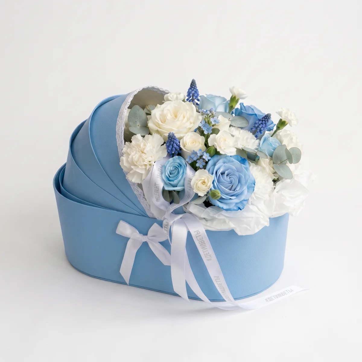 Gentle Flower Baby Carriage for a Boy — 1