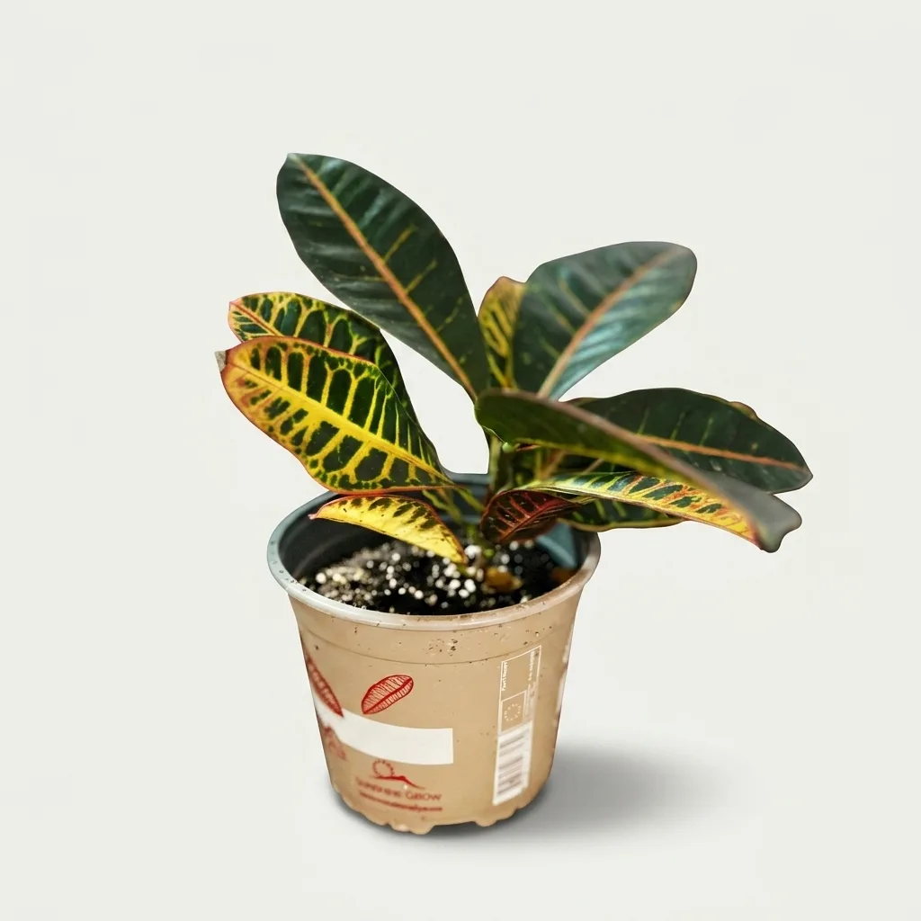 Слика на Кротон (Codiaeum variegatum 'Petra') – Експлозија на бои