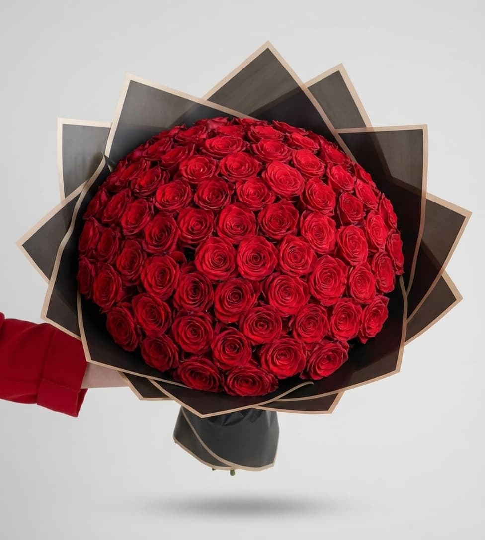 Слика на Ексклузивен букет од 101 ружи