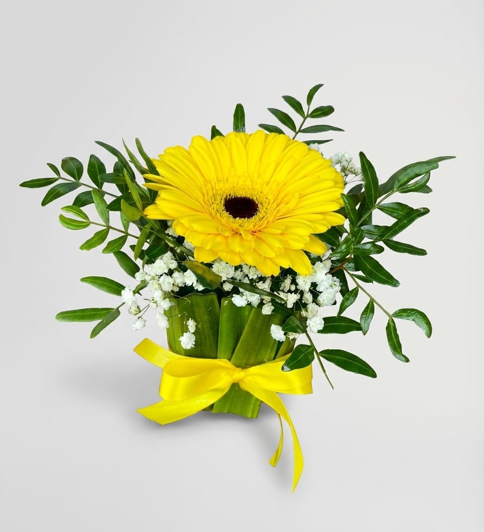 Слика на Сончева насмевка – Аранжман со жолти гербери