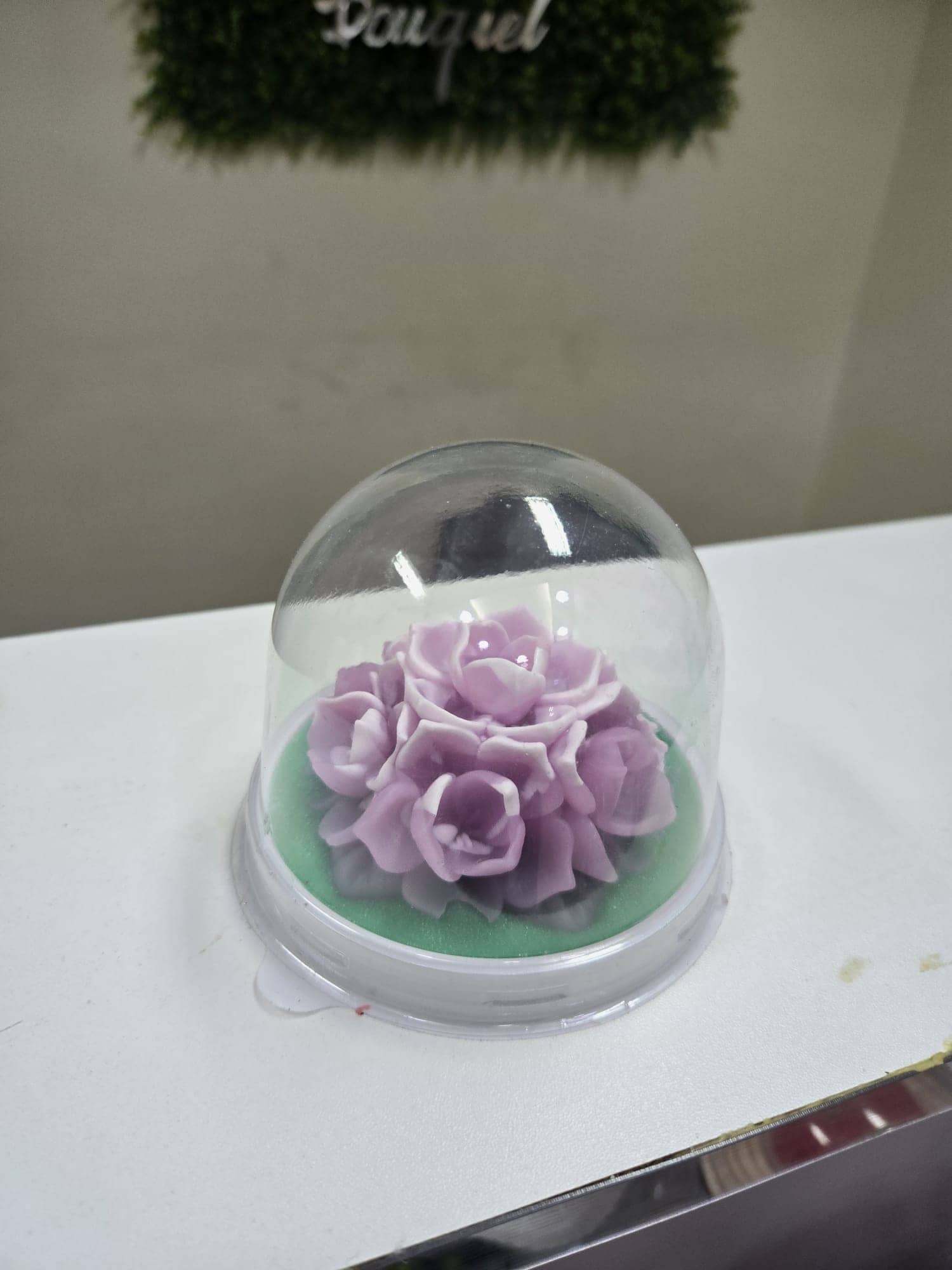 Purple Soap Flower in Dome — 2