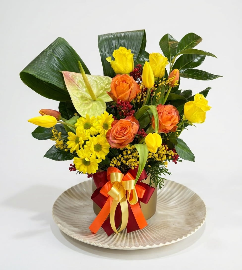 A large floral arrangement — 1
