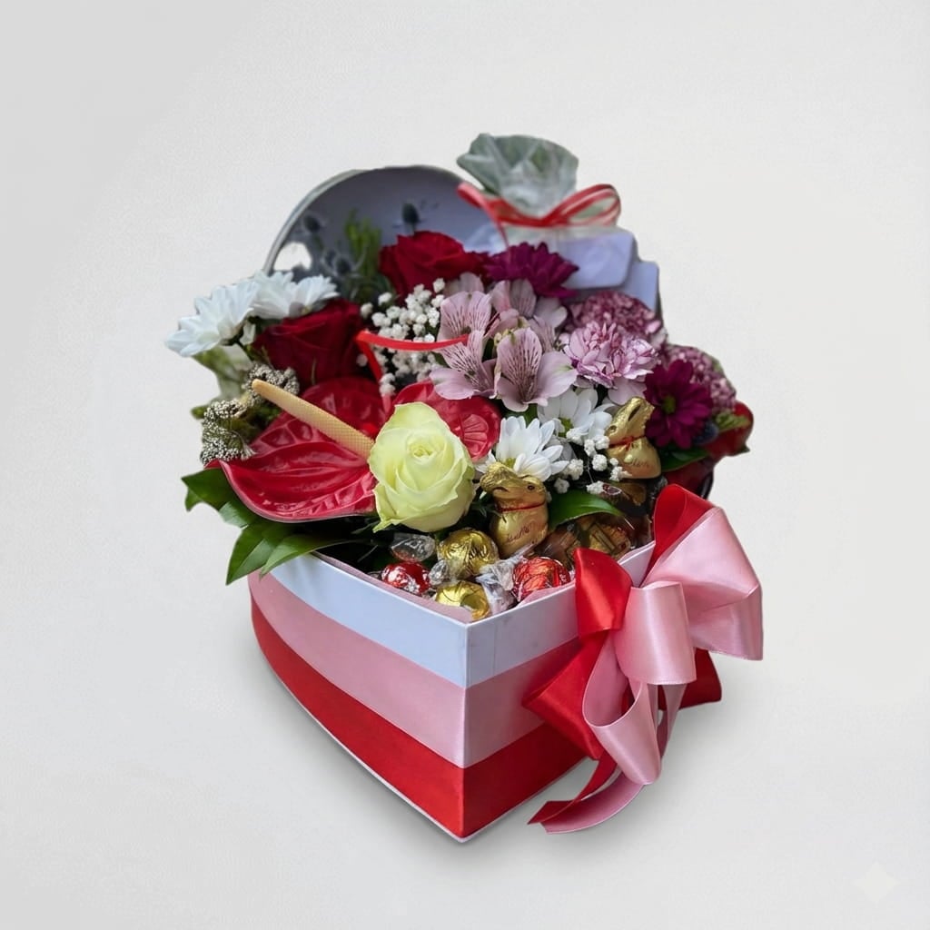 A floral arrangement with sweets — 1