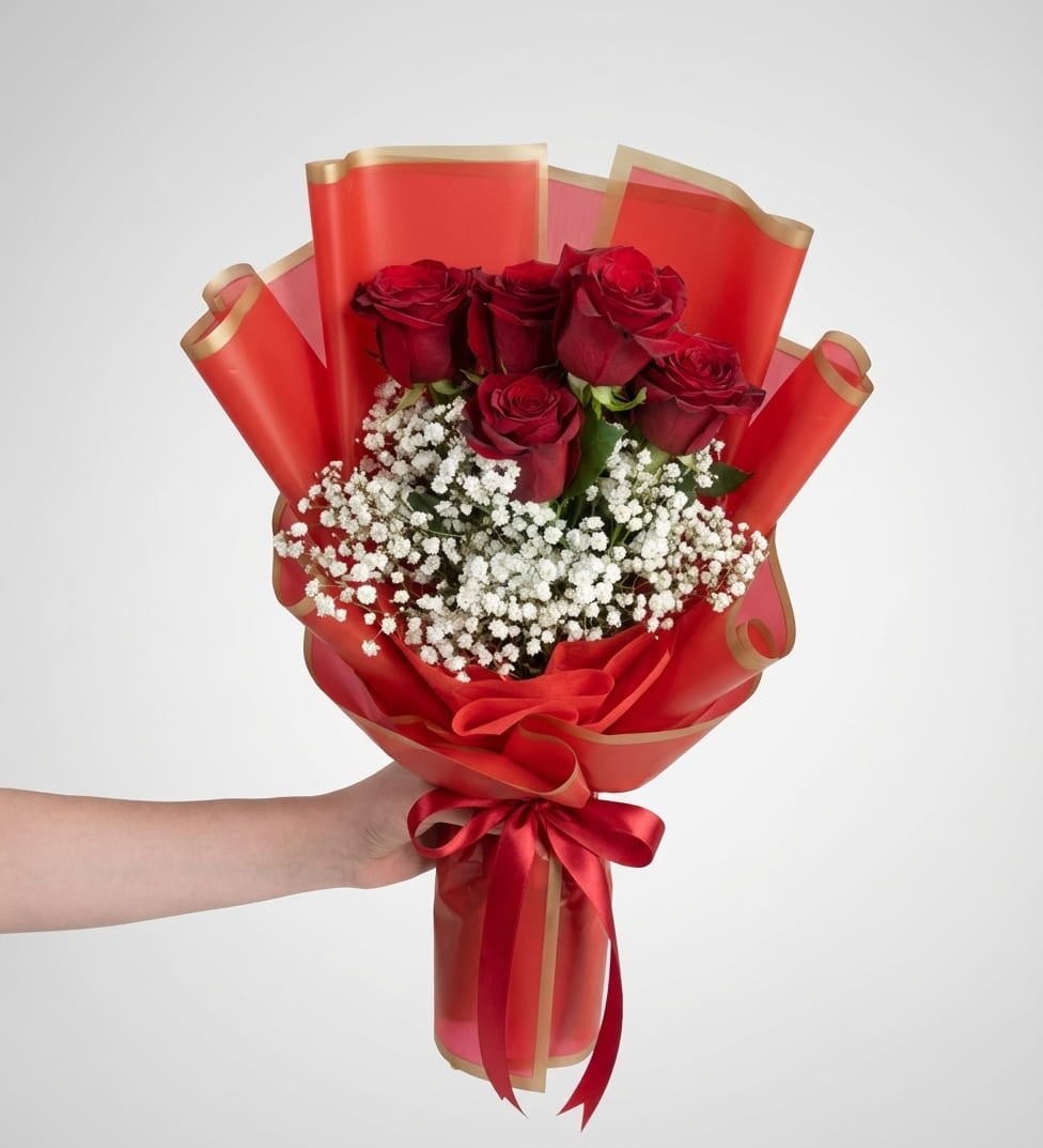 Classic Elegance with Red Roses — 1