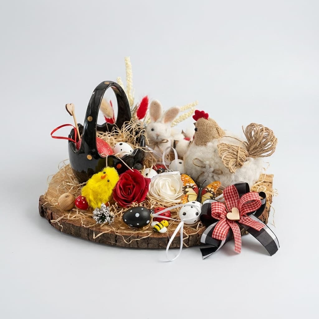 Handcrafted Easter Forest Garden Centerpiece image