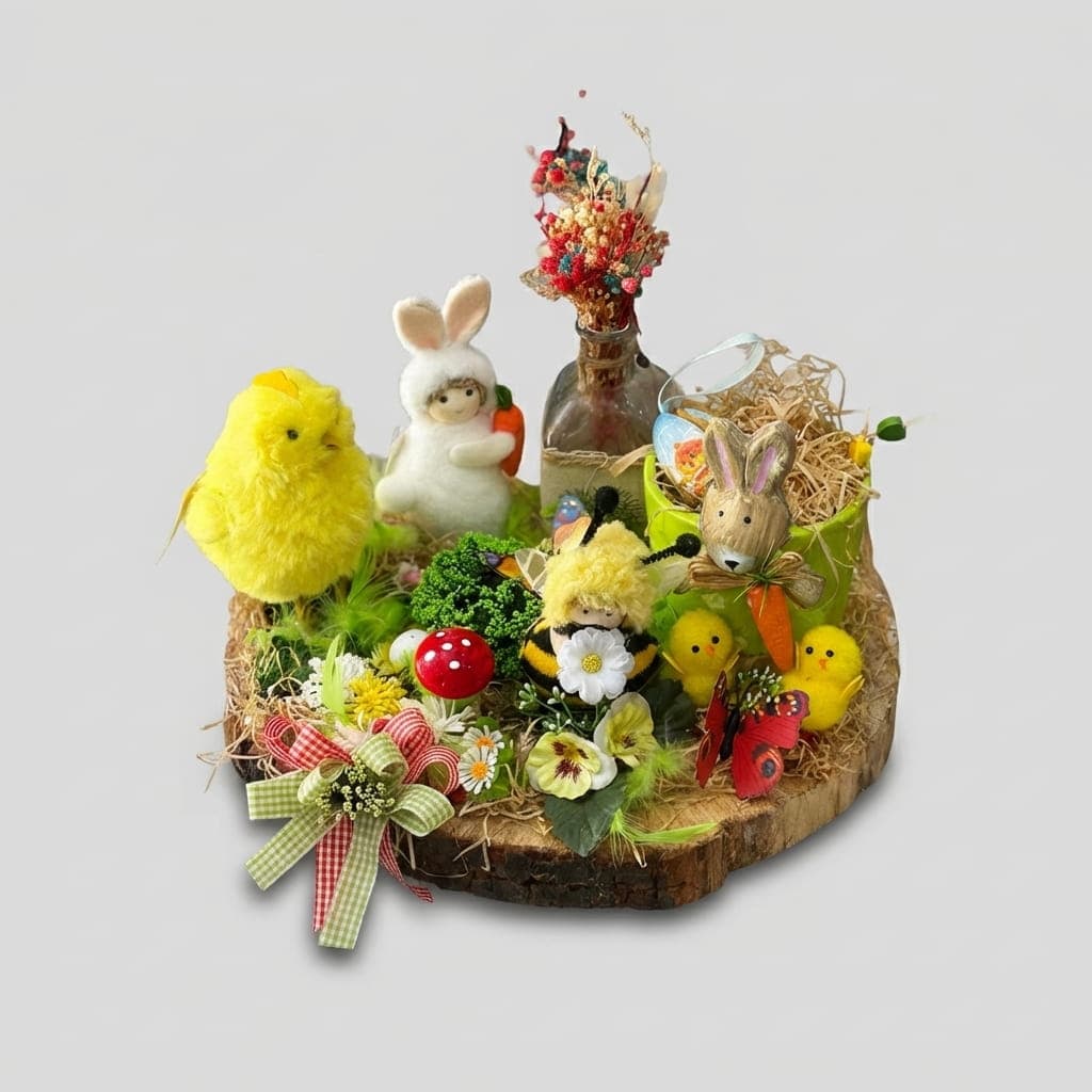 Handcrafted Easter Enchanted Forest Centerpiece image