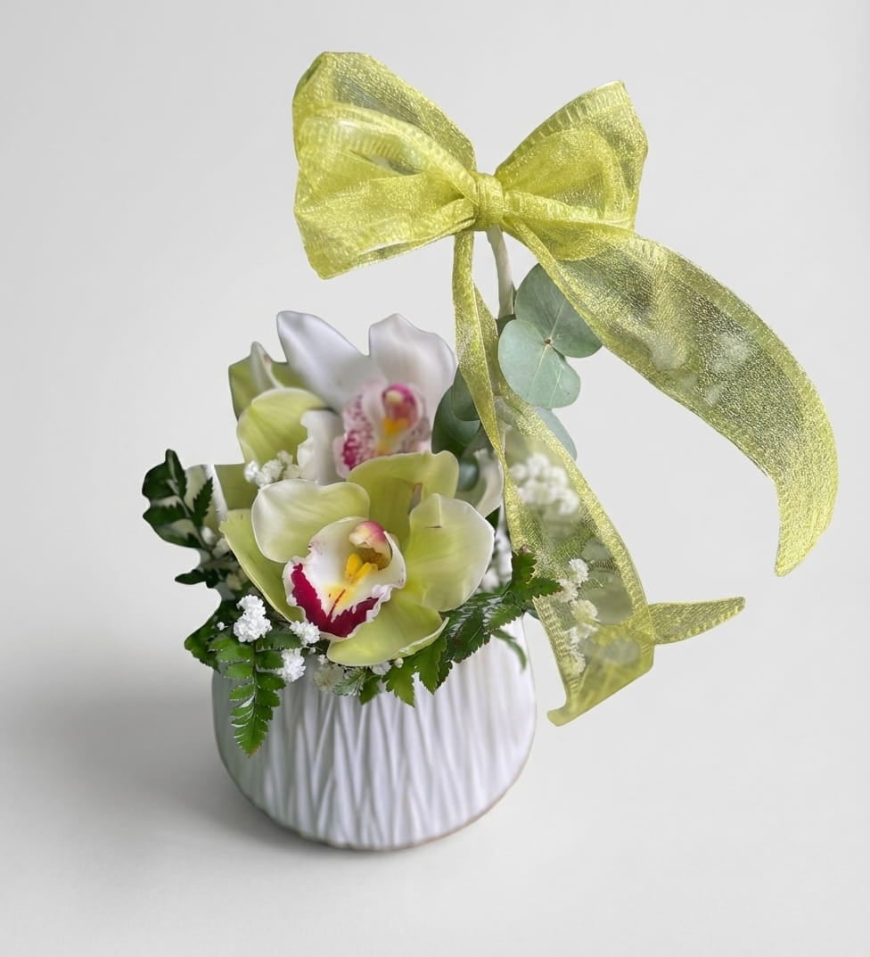 Orchid Charm – Elegant Orchid Basket — 1